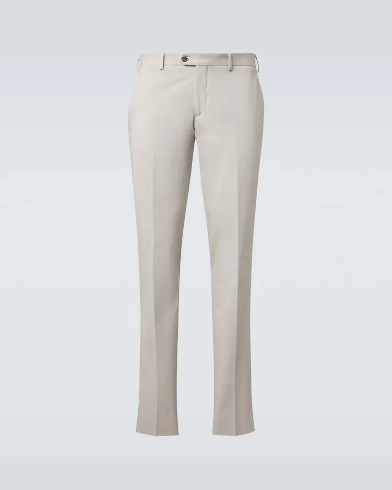 LARDINI Pantaloni slim in misto cotone Grigio
