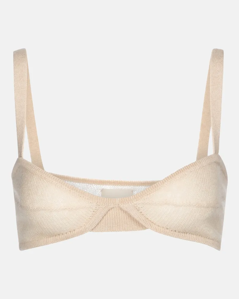 KHAITE Bralette Eda in cashmere Beige