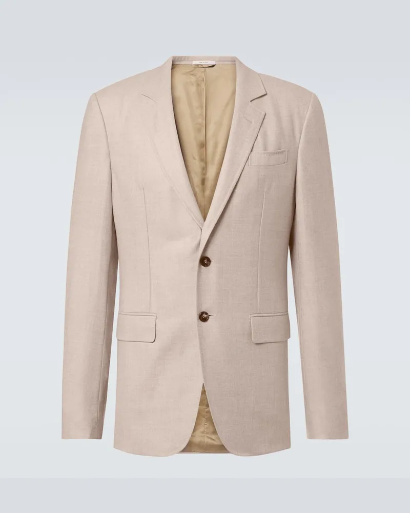 Gabriela Hearst Blazer da abito Irving in lana e cashmere Beige