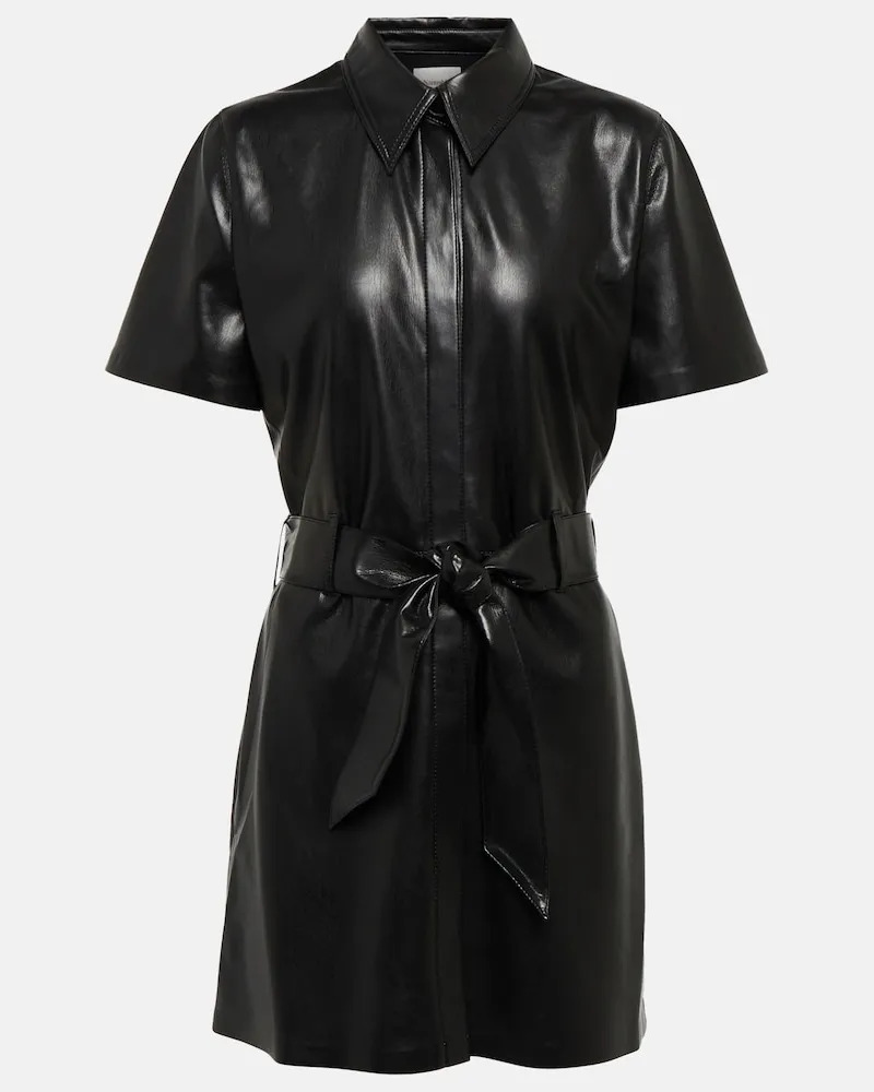 Nanushka Miniabito Halli in similpelle Nero