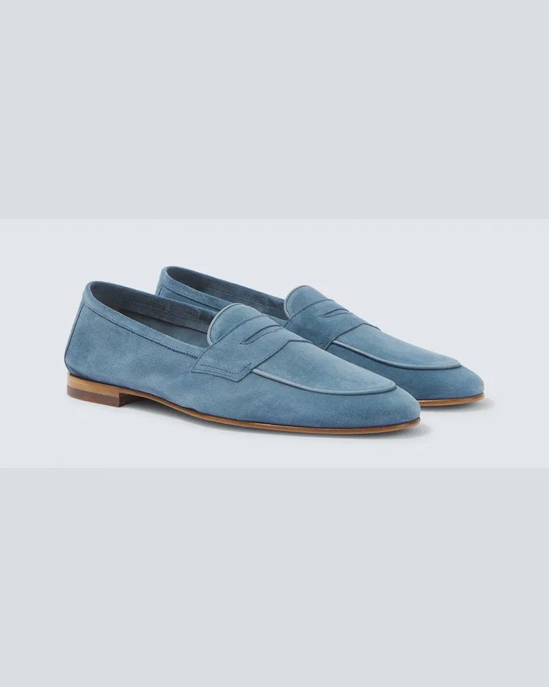 Frescobol Carioca Mocassini Leme in suede Blu