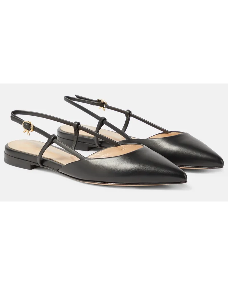 Gianvito Rossi Ballerine slingback Ascent 05 in pelle Nero