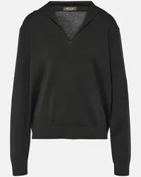 Loro Piana Pullover in seta e cotone Nero