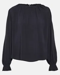 Velvet Blusa Bristol in challis Blu