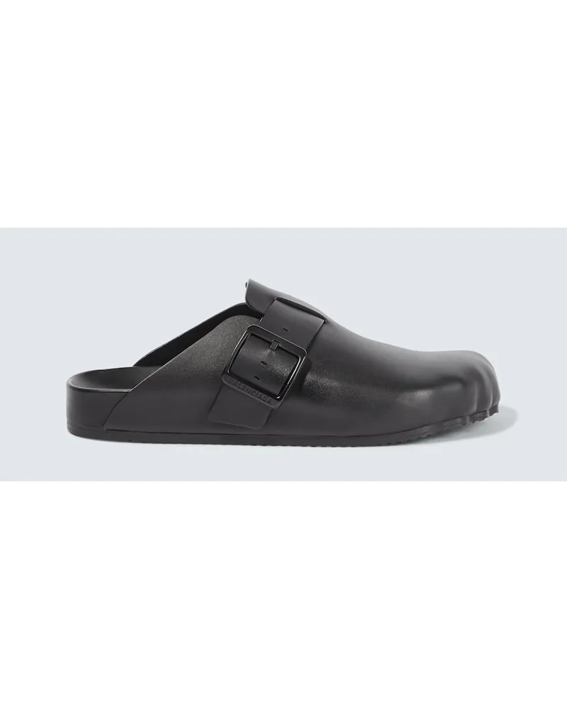 Balenciaga Slippers Sunday in pelle Nero