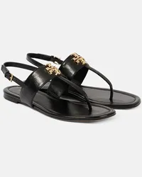 Tory Burch Sandali infradito Eleanor in pelle Nero