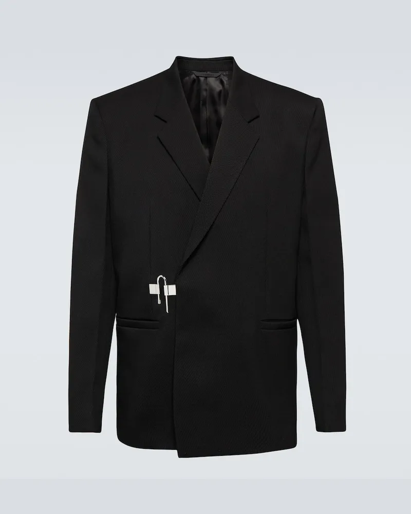 Givenchy Blazer U-lock in lana Nero