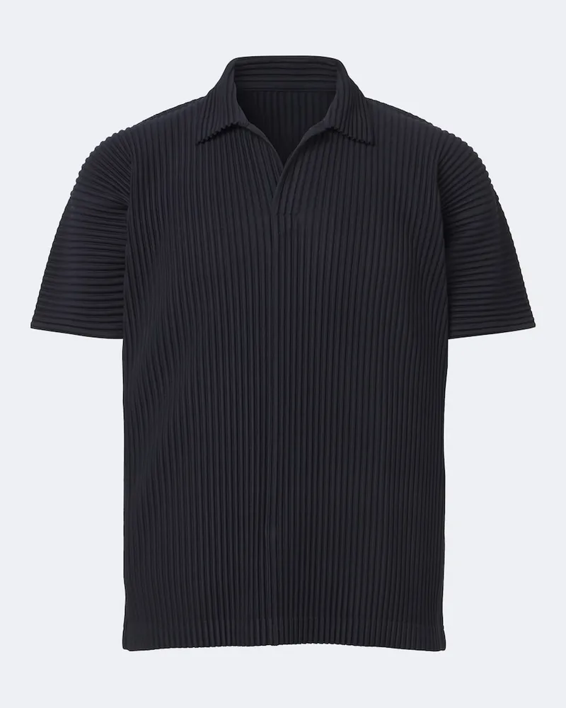 Issey Miyake Homme Plissé Issey Miyake Polo Basics plissé Blu