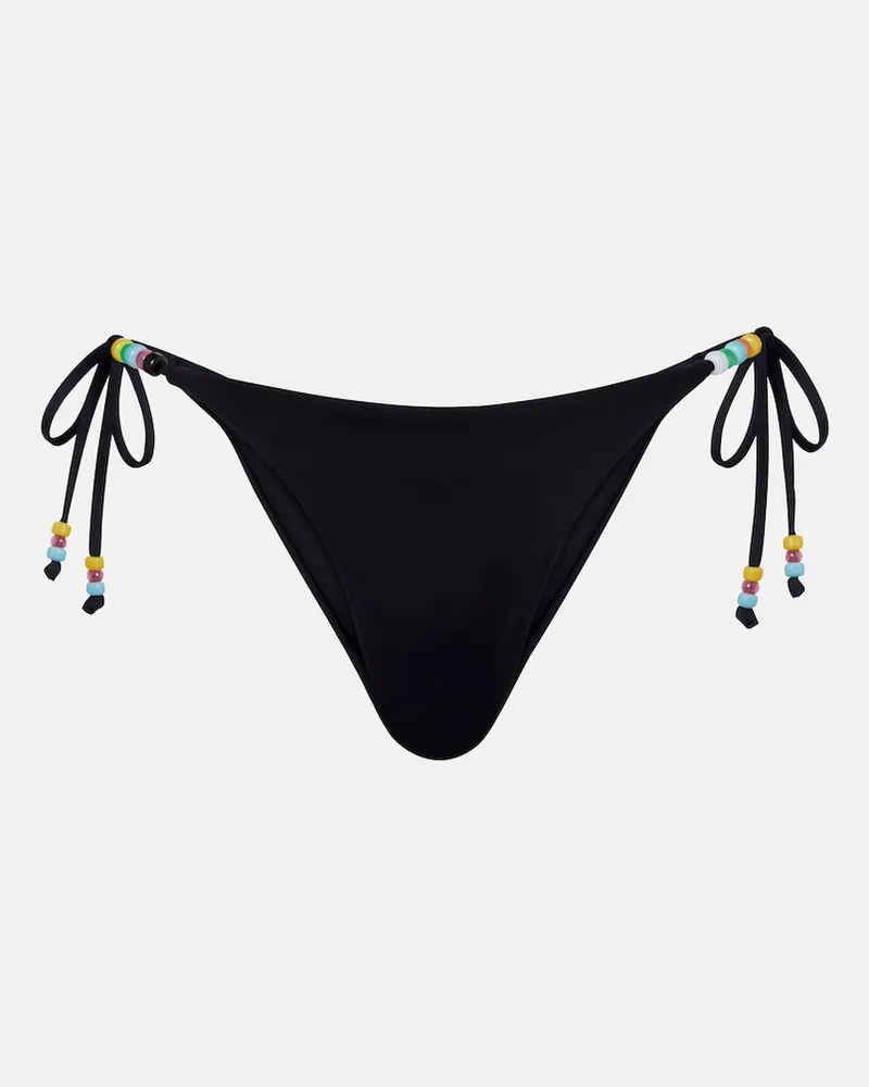 STAUD Slip bikini Sisley con perline Nero