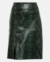 Dorothee Schumacher Gonna midi Urban Jungle in pelle Verde