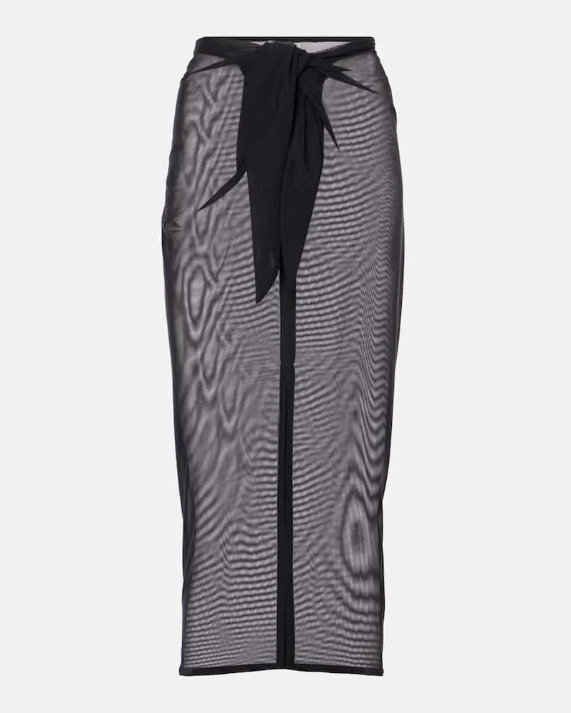 Karla Colletto Pareo in mesh Nero