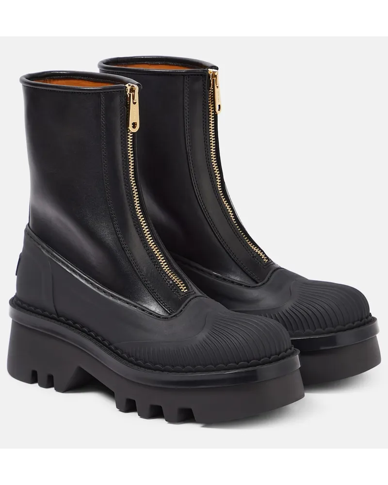 Chloé ChloÃ© Stivaletti Raina in pelle Nero