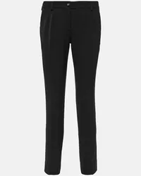 Dolce & Gabbana Pantaloni slim in misto lana Nero