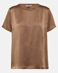 Max Mara T-shirt Rebecca in jersey Bianco