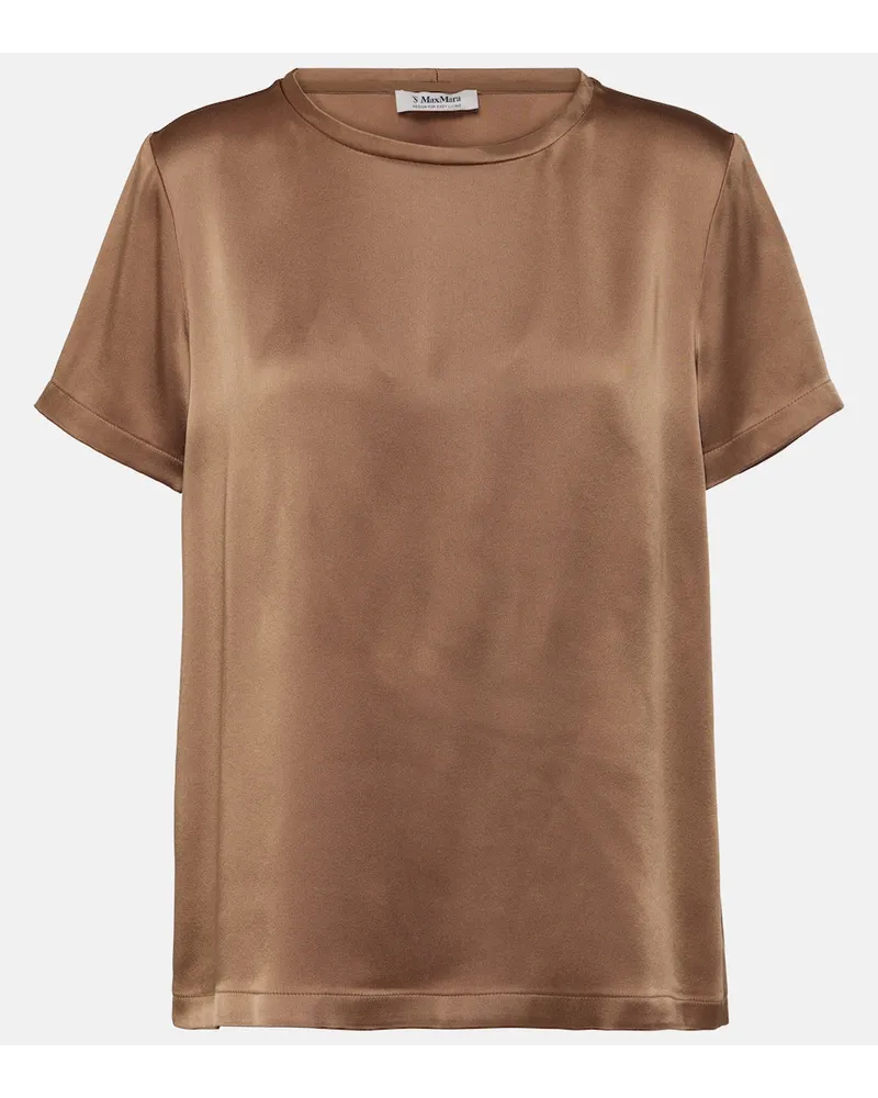 Max Mara T-shirt Rebecca in jersey Bianco
