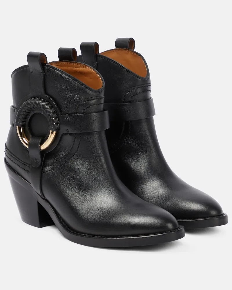 See by Chloé See By ChloÃ© Stivaletti texani Hana in pelle Nero