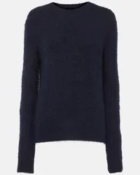 KHAITE Pullover Irla in cashmere e seta Blu