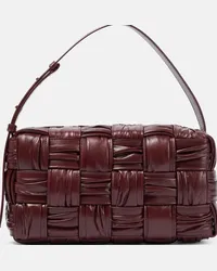 Bottega Veneta Borsa a spalla Brick Cassette Small Rosso