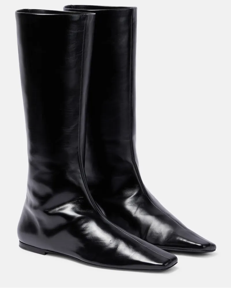 The Row Stivali Bette in pelle Nero
