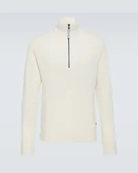 Bogner Pullover Darvin in lana e cashmere con zip Bianco