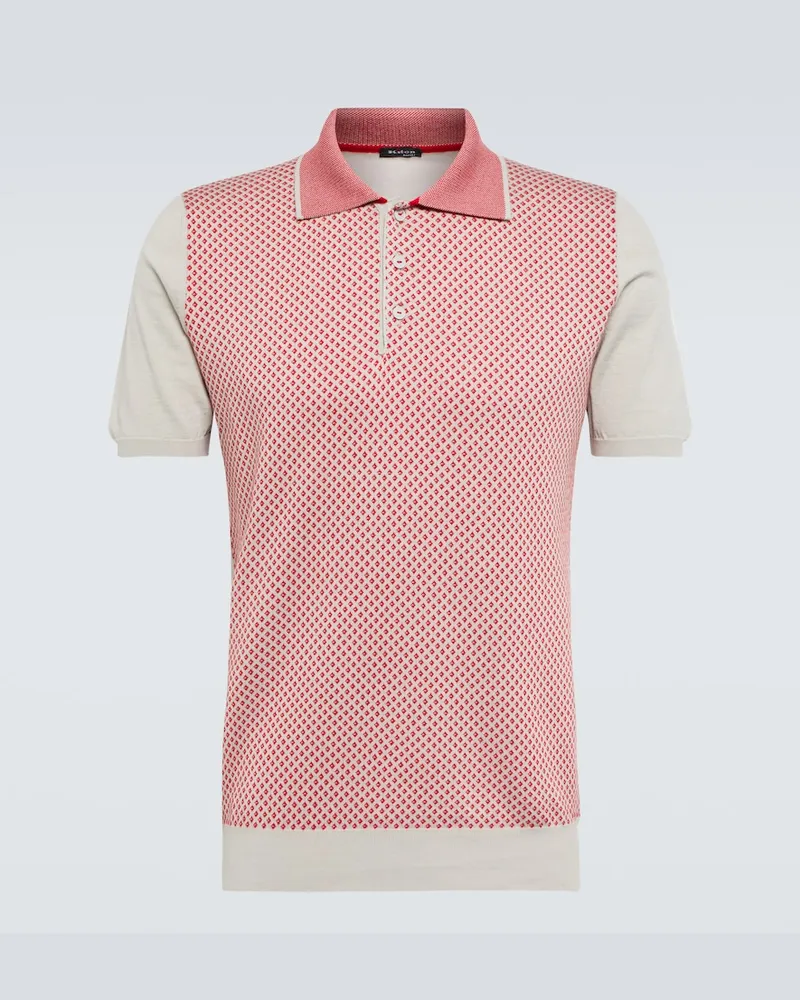 Kiton Polo in cotone Rosso