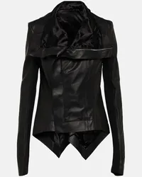 Rick Owens Giacca Naska in pelle Nero