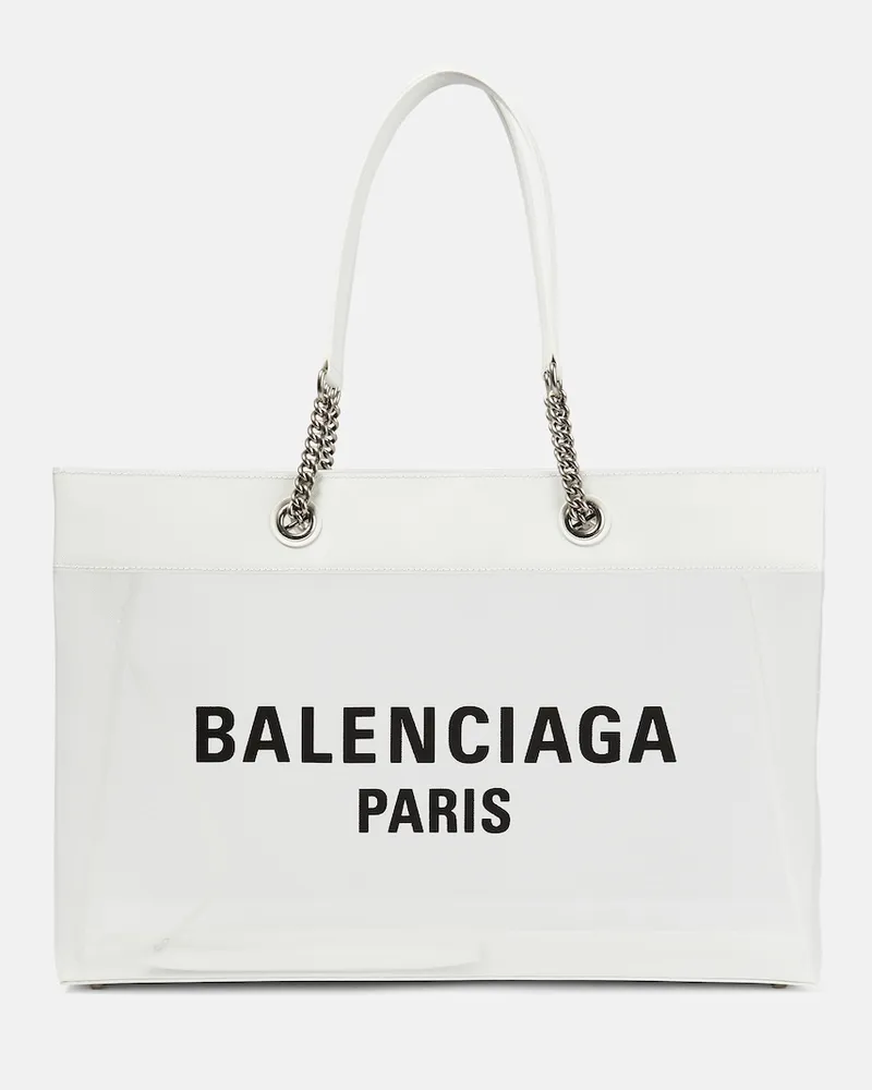 Balenciaga Borsa Duty Free Large in mesh Bianco