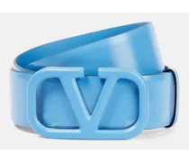 Valentino Garavani Cintura VLogo Signature in pelle Blu