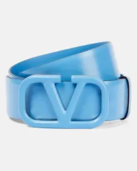 Valentino Garavani Cintura VLogo Signature in pelle Blu