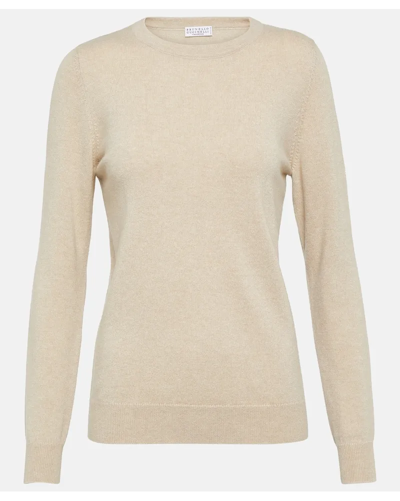 Brunello Cucinelli Pullover in cashmere Beige