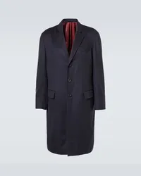 Rubinacci Cappotto in cashmere Blu