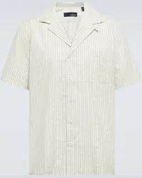 LARDINI Camicia in cotone Beige