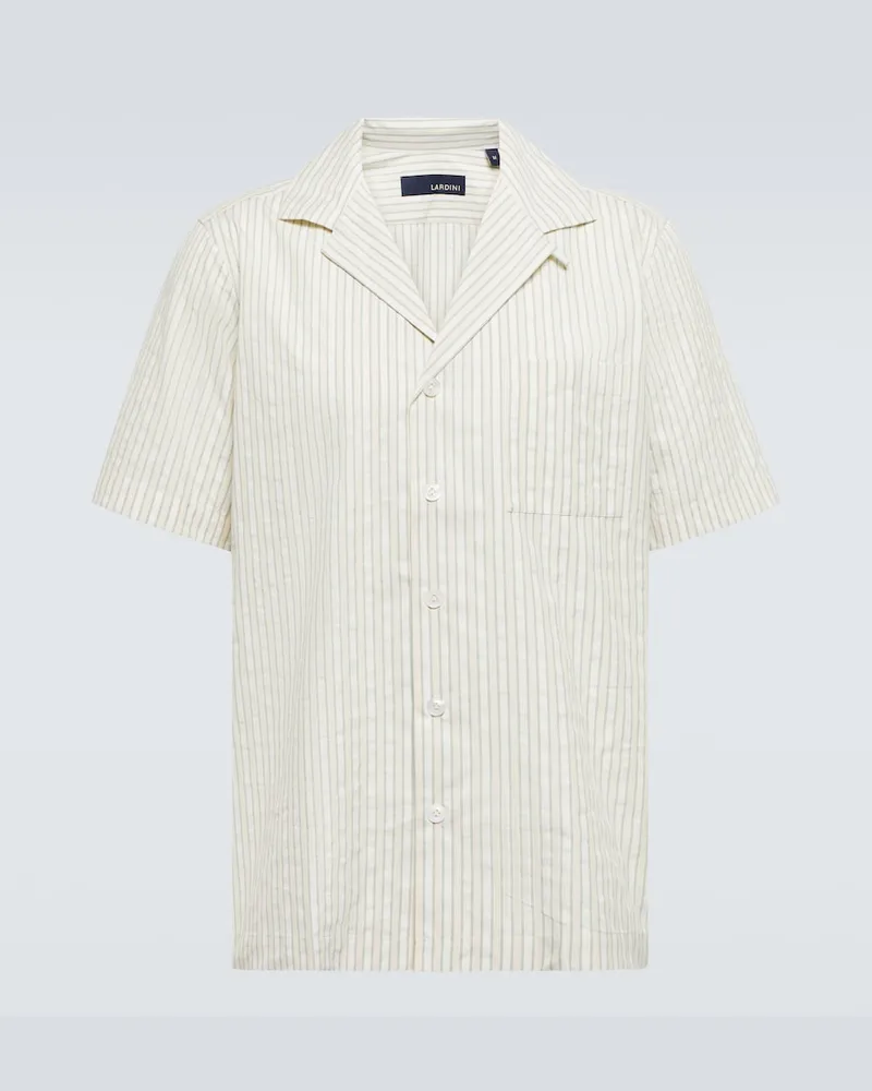 LARDINI Camicia in cotone Beige