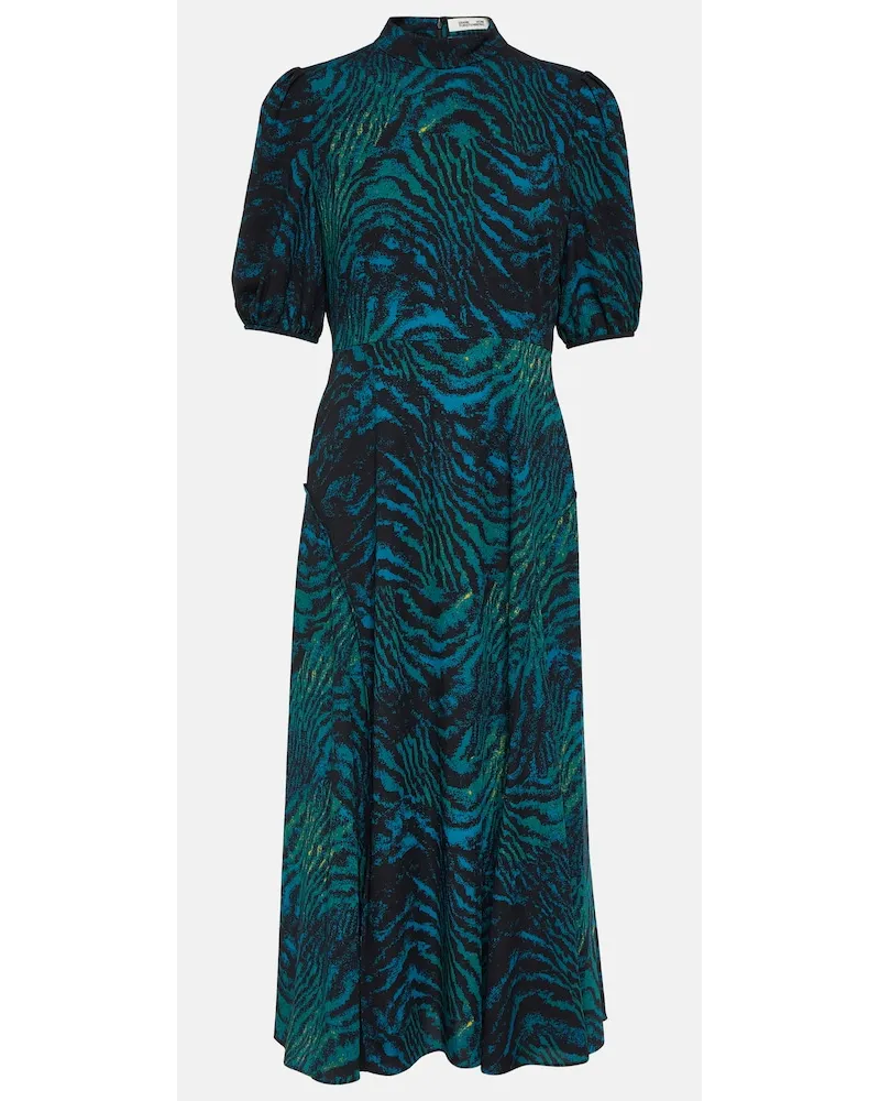 Diane von Furstenberg Abito midi Nella in crÃªpe con stampa Multicolore