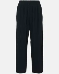 Max Mara Pantaloni a gamba larga Rolanda in twill Blu