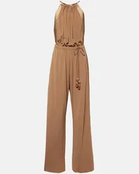 Max Mara Jumpsuit Ubi in jersey Marrone