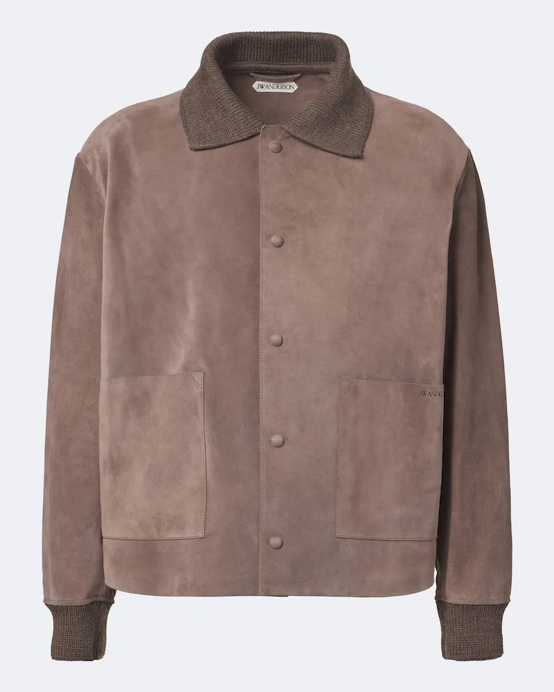 J.W.Anderson Giacca in suede Grigio