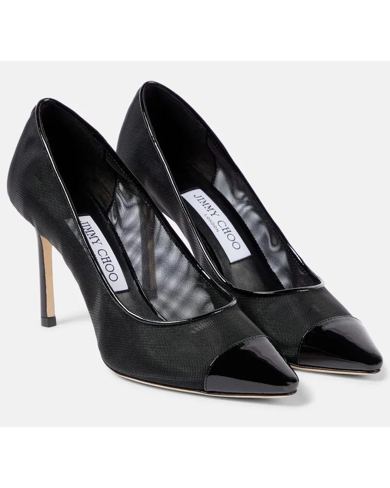 Jimmy Choo Pumps Romy 85 in vernice Nero