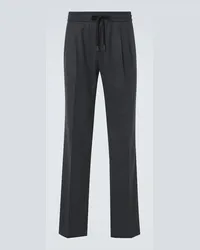 Dolce & Gabbana Pantaloni regular in lana vergine Grigio