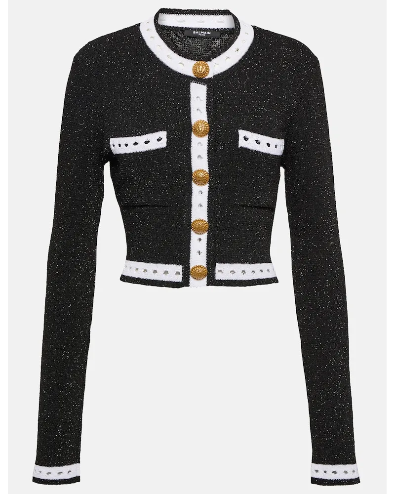 Balmain Cardigan in maglia Nero
