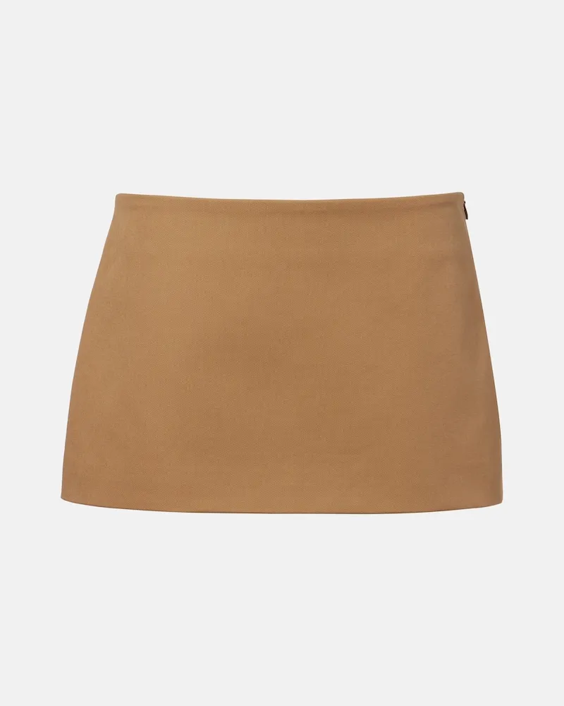 FRANKIE Shop Minigonna Hera in twill di cotone Beige
