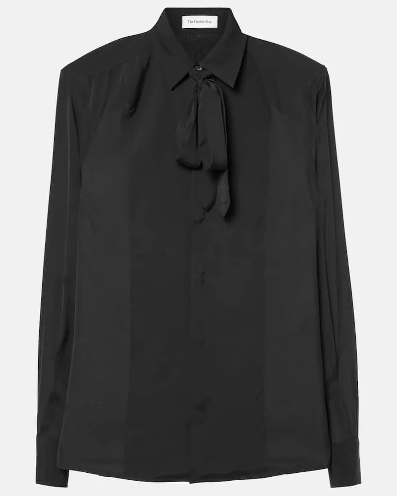 FRANKIE Shop Blusa Sophie in raso Nero