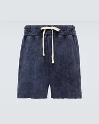 LES TIEN Shorts in jersey di cotone Blu