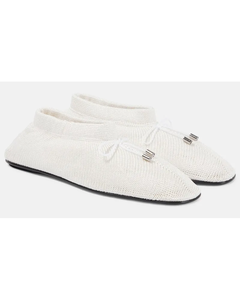 Totême Ballerine in maglia Bianco