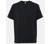 Totême T-shirt in cotone Nero