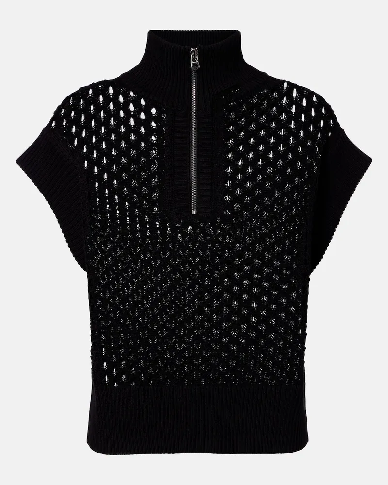 Varley Pullover Gaines in cotone Nero