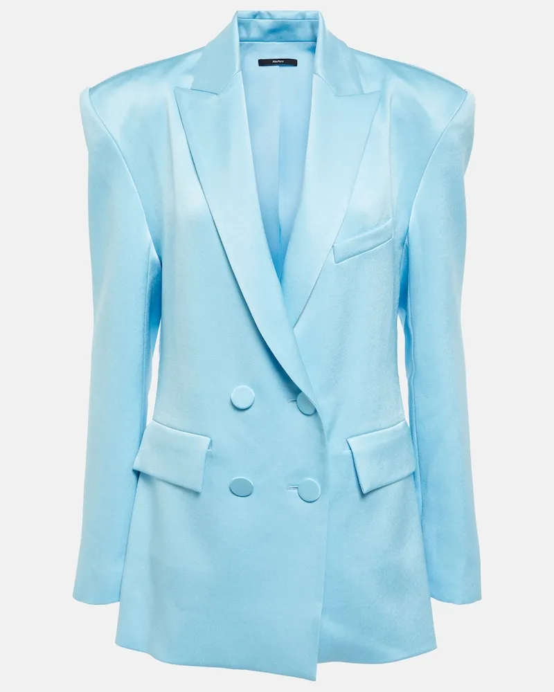 Alex Perry Blazer Wells in crÃªpe di raso Blu