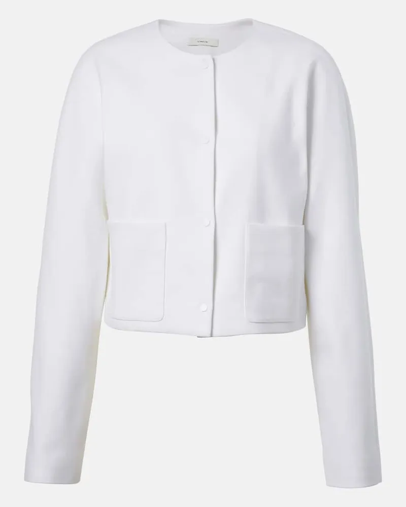 Vince Giacca in misto cotone Bianco