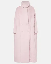 Dries van Noten Cappotto in shearling sintetico Rosa