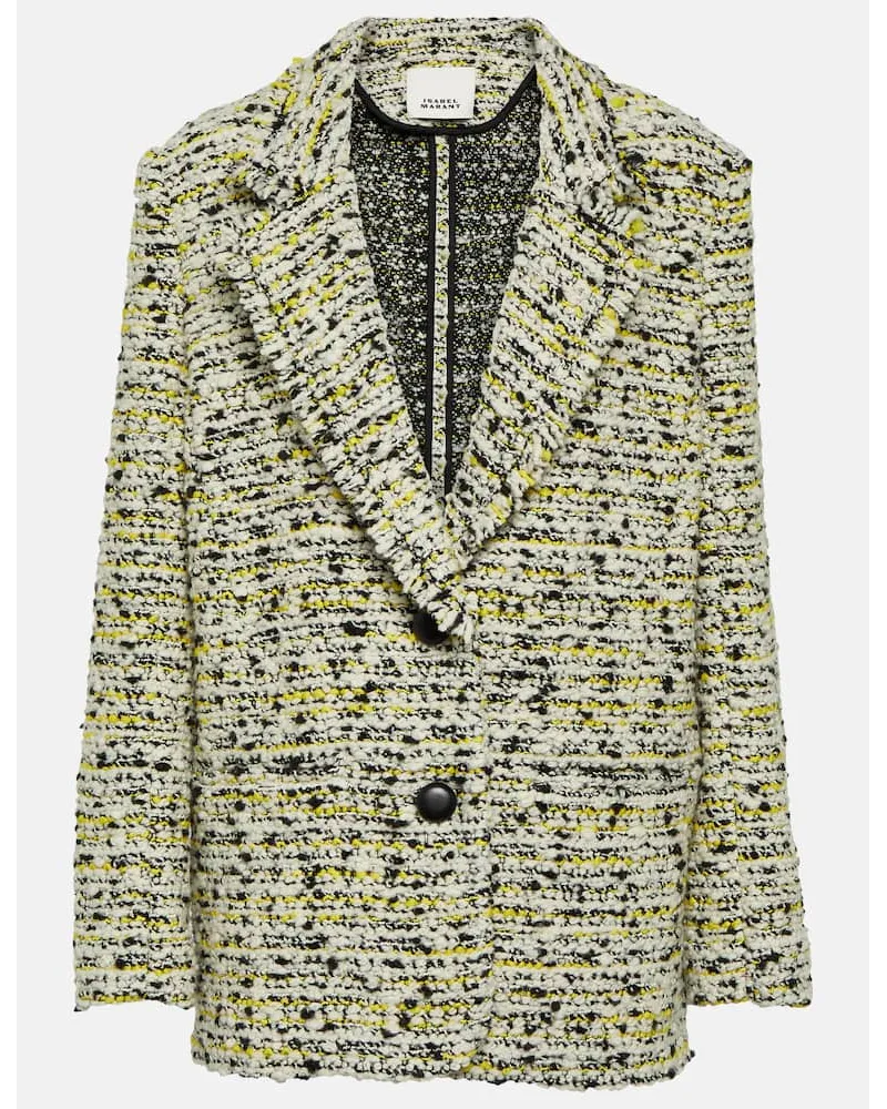 Isabel Marant Blazer Etiennega in misto lana Bianco